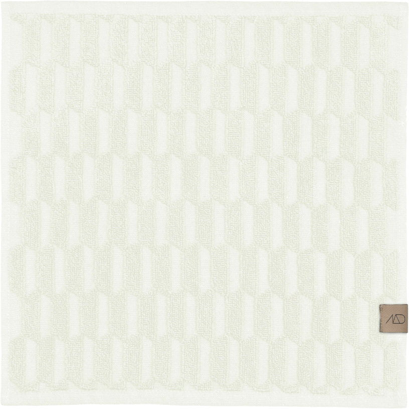 3 Mini - serviettes de toilette blanc cassé 30 x 30 cm Geo - Mette Ditmer - The Cool Republic