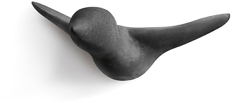 3 Patères en béton noir Oiseau - Thomas Poganitsch - The Cool Republic