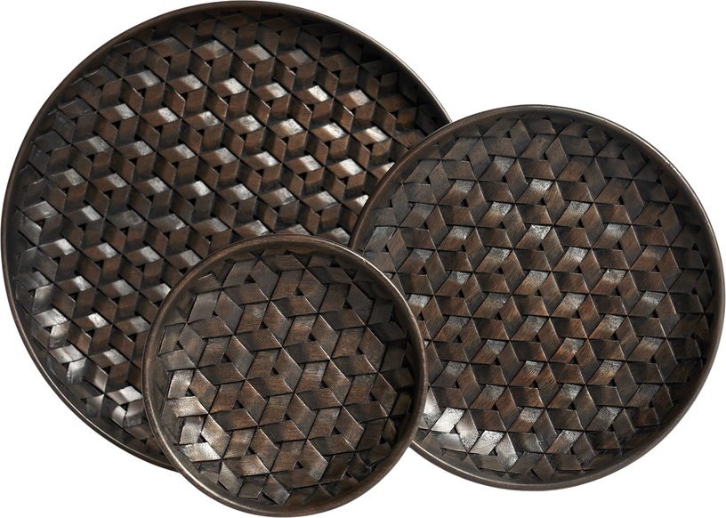 3 plats brun foncé en acajou Tampa - Ethnicraft Accessories - The Cool Republic