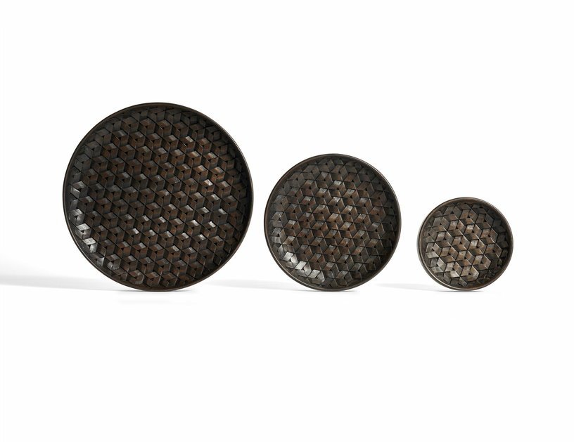 3 plats brun foncé en acajou Tampa - Ethnicraft Accessories - The Cool Republic