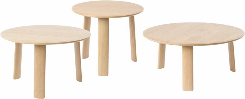3 tables basses en chêne Alle - Hem - The Cool Republic
