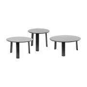 3 tables basses en chêne noir Alle - Hem - The Cool Republic