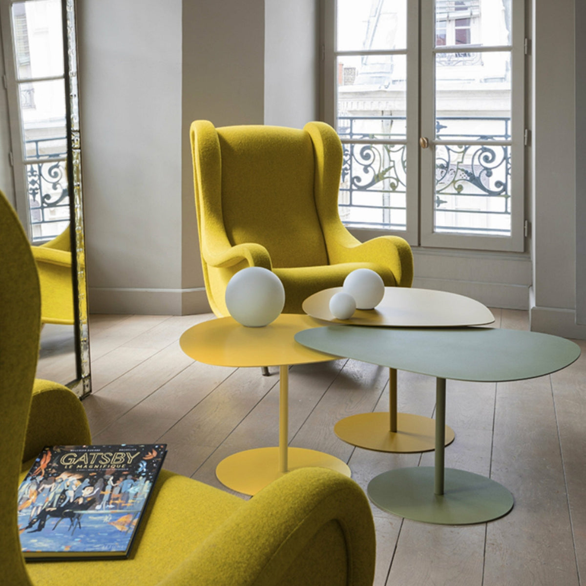 3 Tables basses sable et rose Galet - Matière Grise - The Cool Republic