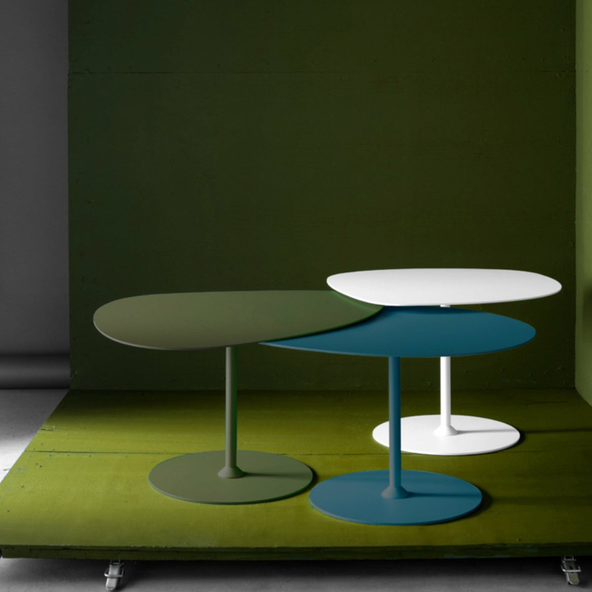 3 Tables basses sable et rose Galet - Matière Grise - The Cool Republic