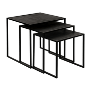 3 Black Eszential Side Tables - Pomax - The Cool Republic