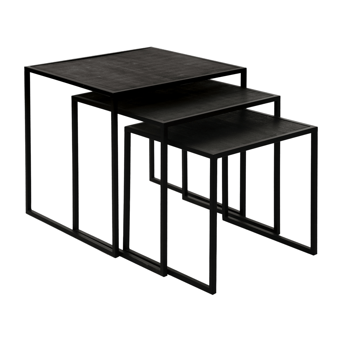 3 Black Eszential Side Tables - Pomax - The Cool Republic