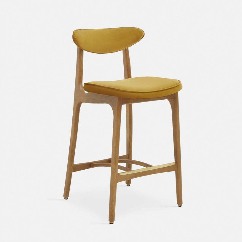 chaise-de-bar-en-velours-brillant-moutarde-et-frene-naturel-100cm-serie-200-190-366-concept-1