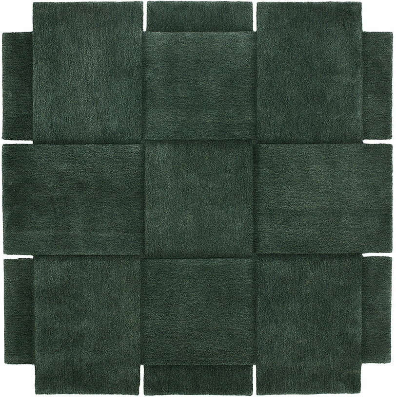 tapis-en-laine-vert-180x180-cm-basket-design-house-stockholm-1