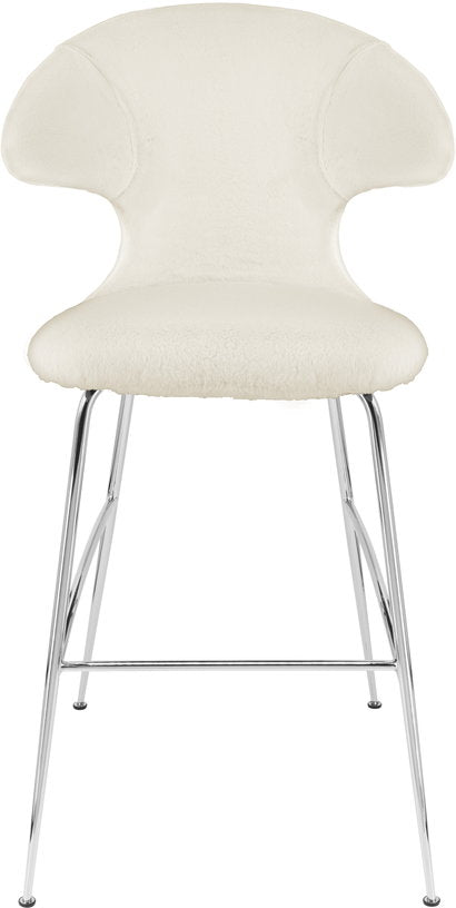 chaise-de-bar-en-tissu-blanc-et-acier-chrome-75-cm-time-flies-umage-2