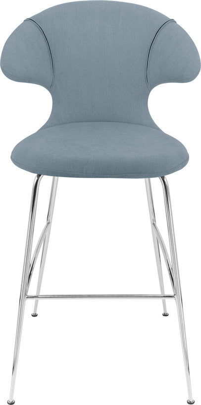 chaise-de-bar-en-tissu-bleu-ciel-et-acier-chrome-75-cm-time-flies-umage-2