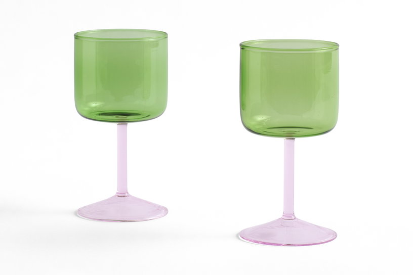 2-verres-a-vin-vert-et-rose-7-x-15-cm-tint-hay-1
