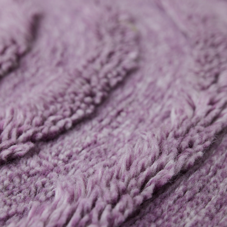 Tapis rond en laine lilas (150X150Cm) - HKLIVING — 314166.jpg
