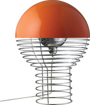 lampe-en-acier-chrome-et-plastique-orange-40-cm-wire-verpan-1