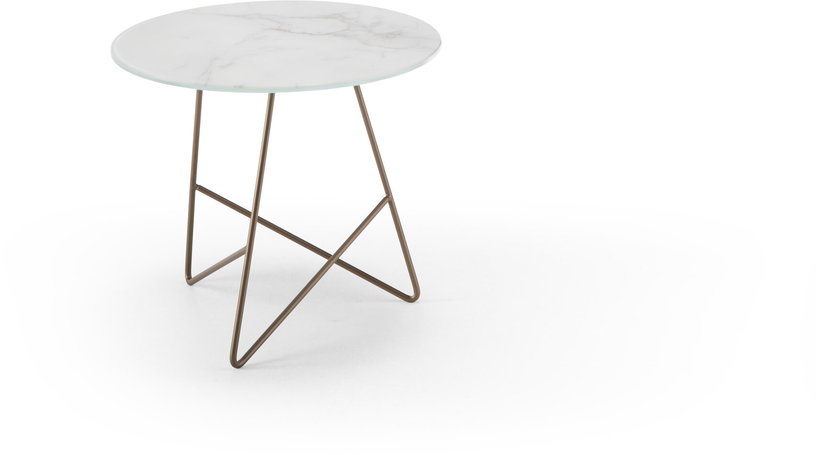 table-basse-ronde-en-verre-marbre-calacatta-blanc-et-base-rame-50-x-44-cm-ermione-meme-design-1