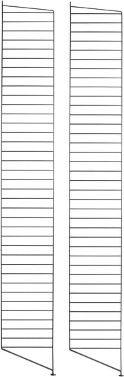 2 Black floor uprights 30x200 cm - String