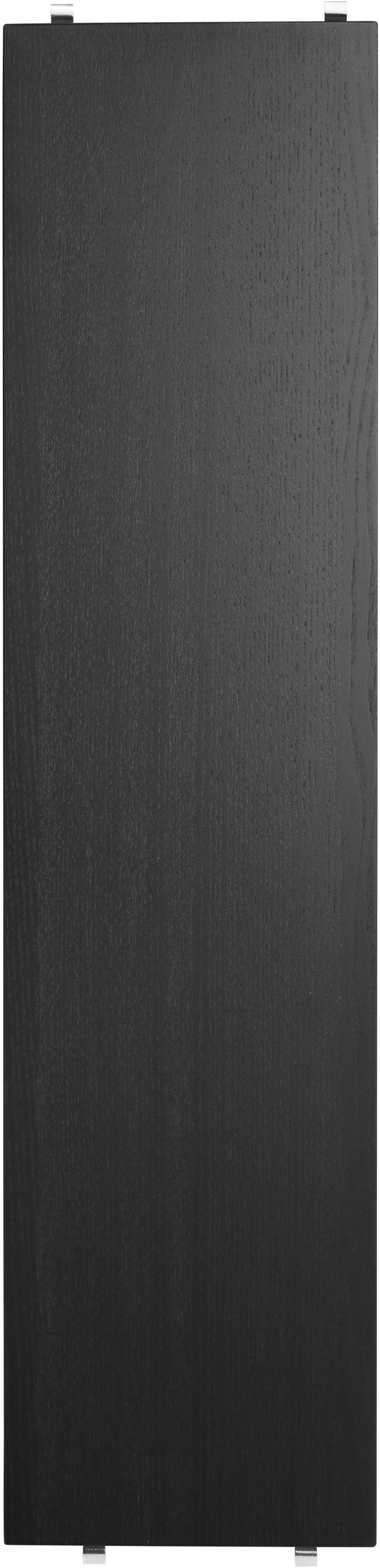3 black wooden shelves 58 x 20 cm - String