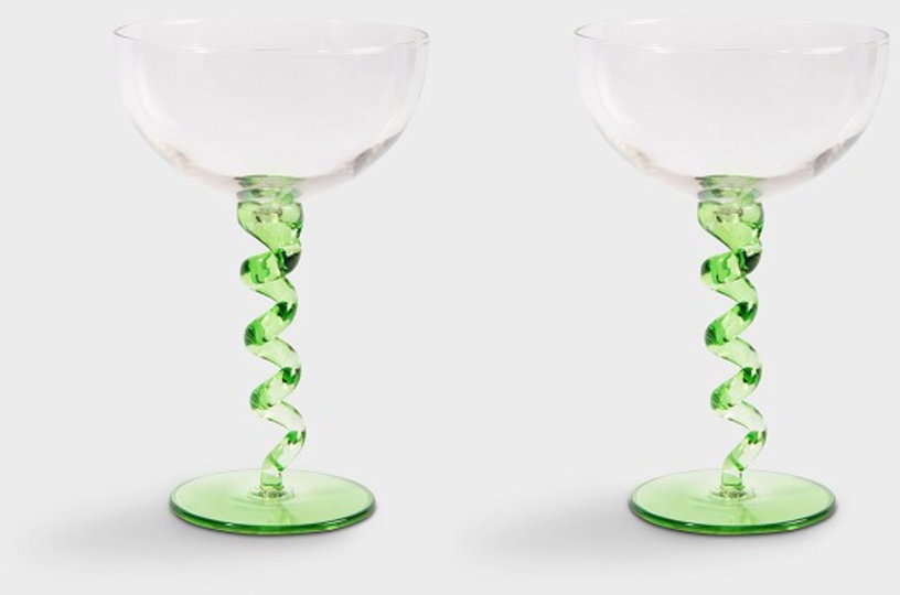 set-de-deux-coupes-en-verre-spirale-vert-klevering-1