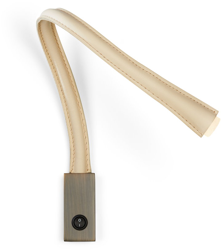 liseuse-en-cuir-ivoire-et-bronze-avec-interrupteur-60-cm-flexiled-contardi-1