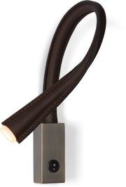 liseuse-en-cuir-marron-fonce-et-bronze-avec-interrupteur-60-cm-flexiled-contardi-1