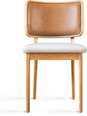 chaise-en-chene-cuir-tabac-et-vanille-tapissier-red-edition-1