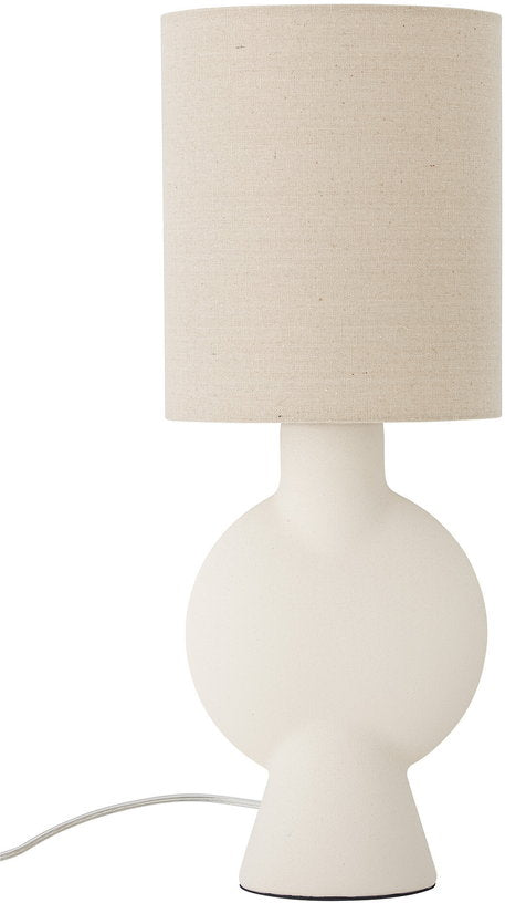 lampe-de-table-en-ceramique-et-lin-creme-bloomingville-1
