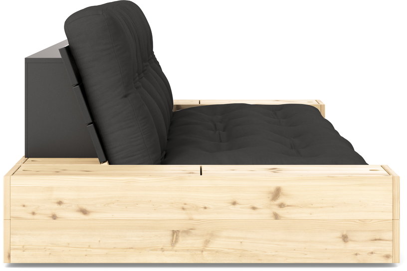 canape-convertible-avec-rangement-en-pin-dossier-noir-et-matelas-gris-fonce-base-karup-design-2