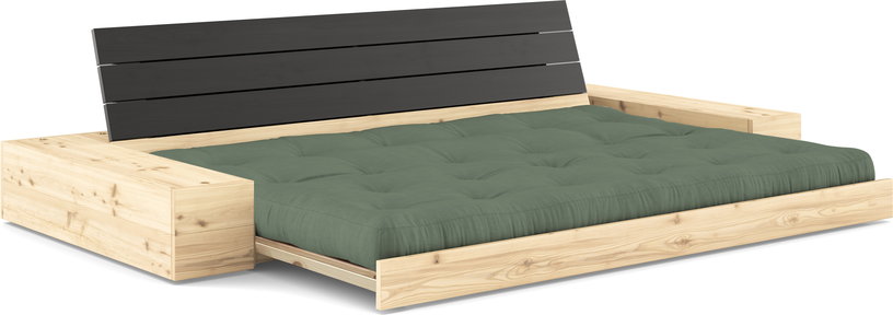 canape-convertible-avec-rangement-en-pin-dossier-noir-et-matelas-vert-olive-base-karup-design-3