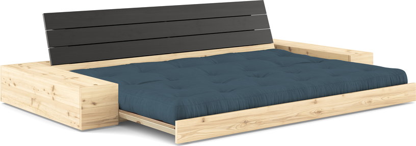 canape-convertible-avec-rangement-en-pin-dossier-noir-et-matelas-bleu-petrole-base-karup-design-3