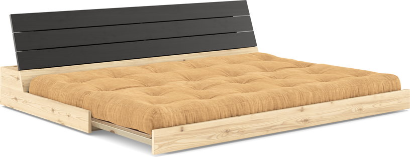 canape-convertible-en-pin-laque-dossier-noir-et-matelas-caramel-196x110x72-cm-base-karup-design-3