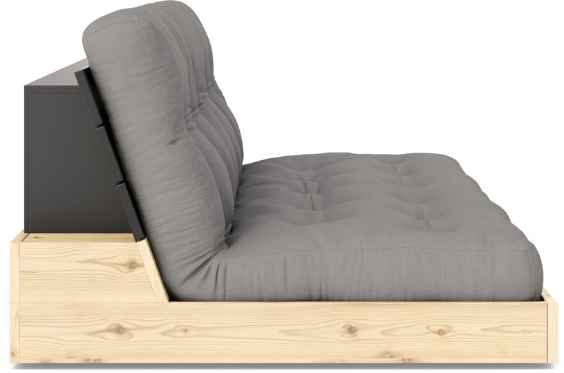 canape-convertible-en-pin-laque-dossier-noir-et-matelas-gris-196x110x72-cm-base-karup-design-2