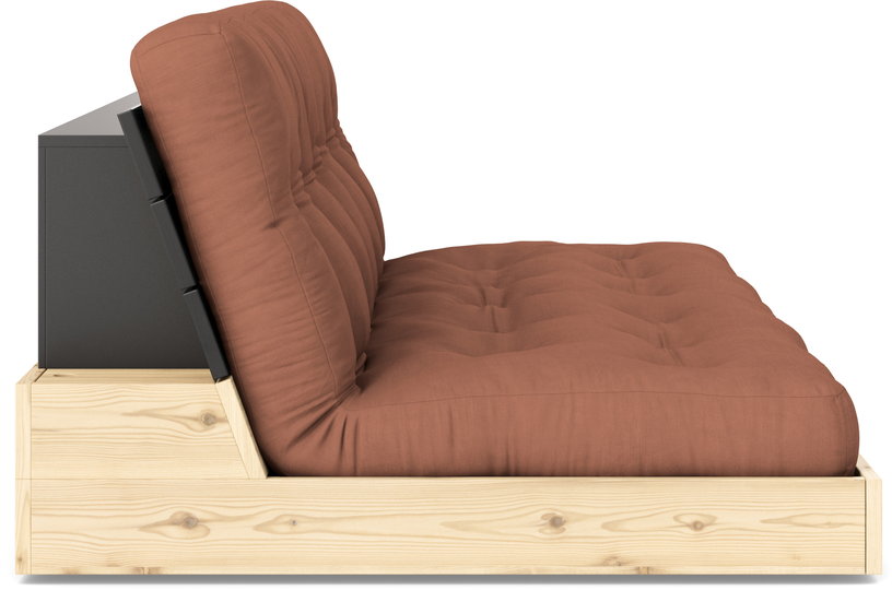 canape-convertible-en-pin-laque-dossier-noir-et-matelas-argile-brun-196x110x72cm-base-karup-design-2
