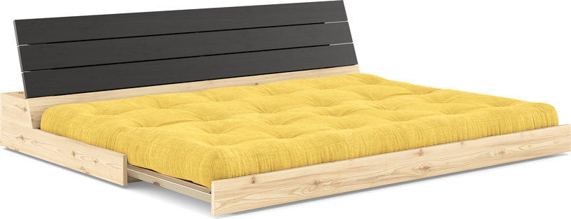 canape-convertible-en-pin-laque-dossier-noir-et-matelas-miel-196x110x72-cm-base-karup-design-3