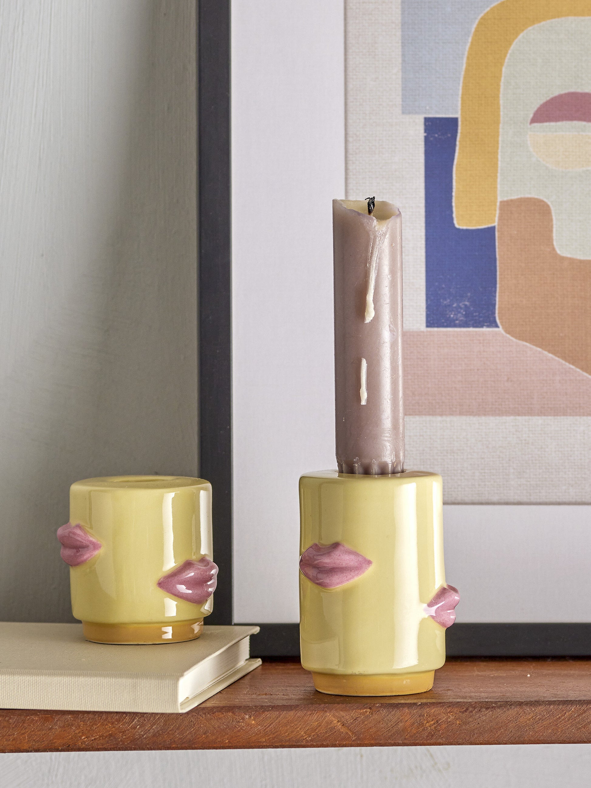 Bougeoir Sassy Grès jaune - Bloomingville — 330216.jpg