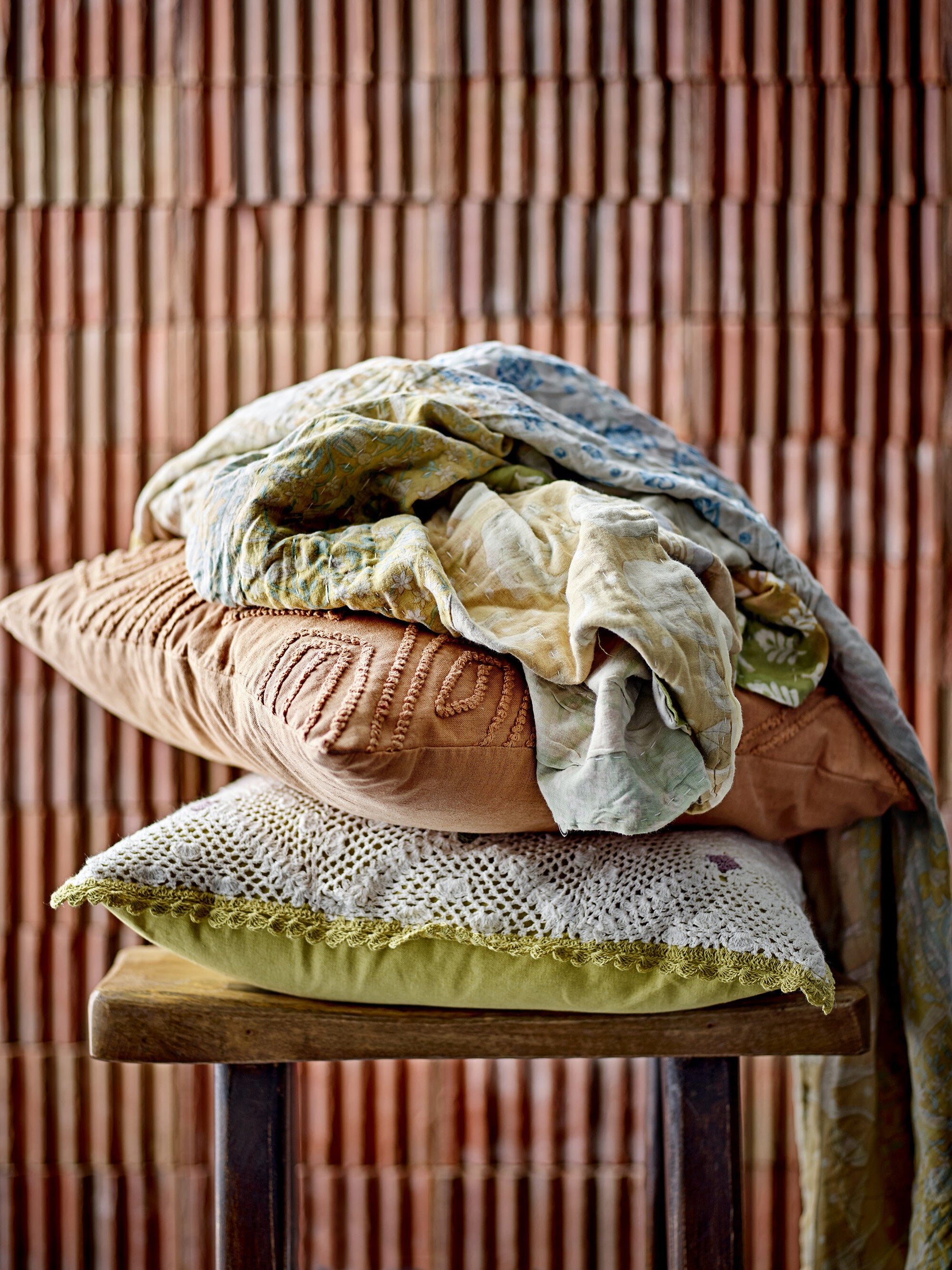 Watton Coussin Marron Coton - Bloomingville — 330548.jpg