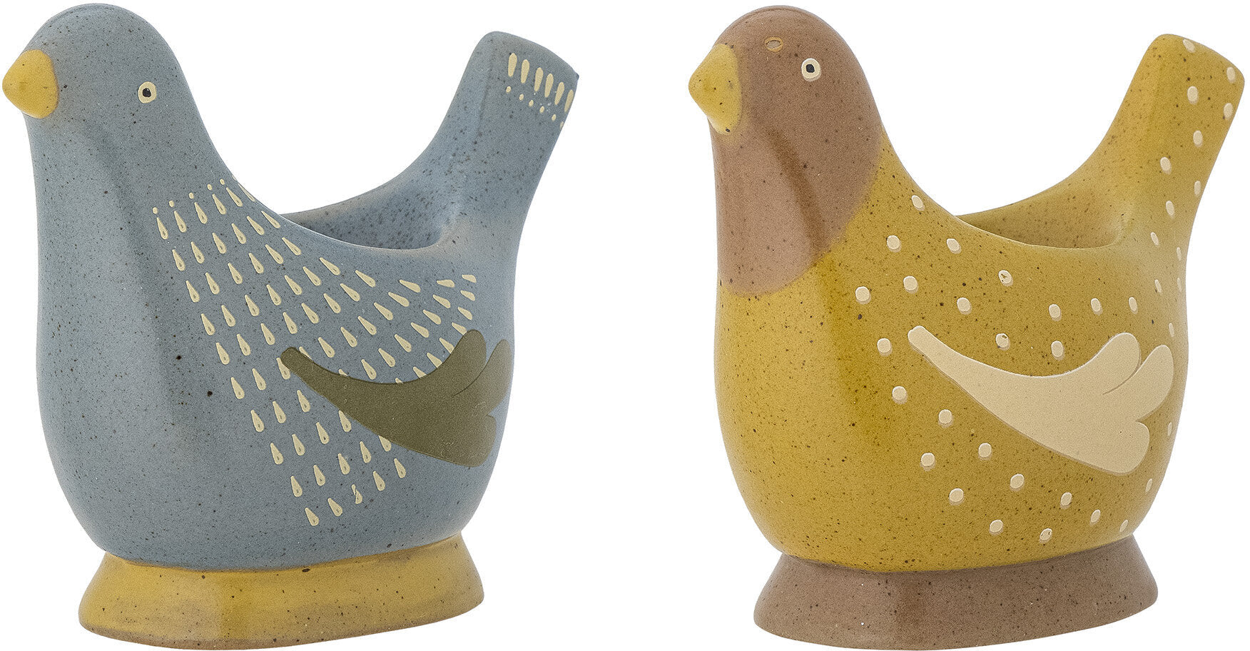 Coquetier Birdy en grès bleu - Bloomingville — 330793.jpg