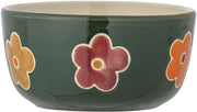 bol-en-gres-fleuri-vert-12cm-addy-bloomingville-mini-1