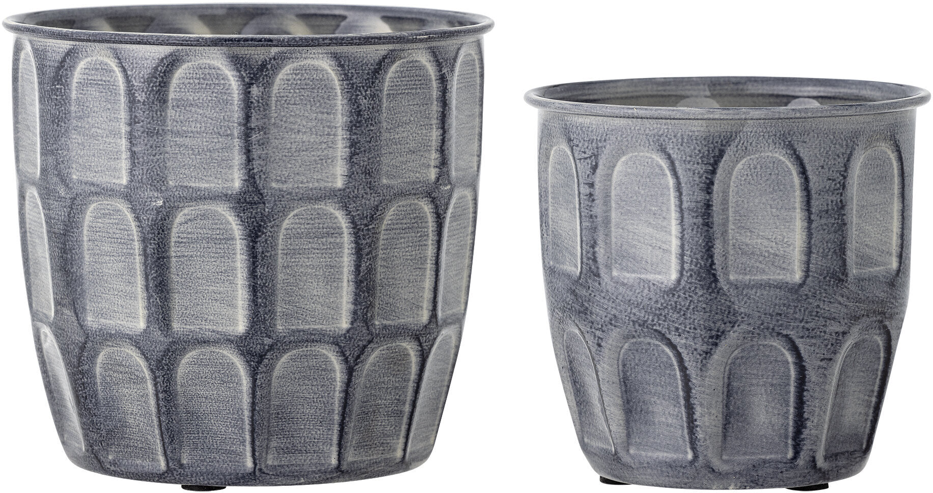 Pot de fleurs Kally Métal gris - Bloomingville — 331198.jpg