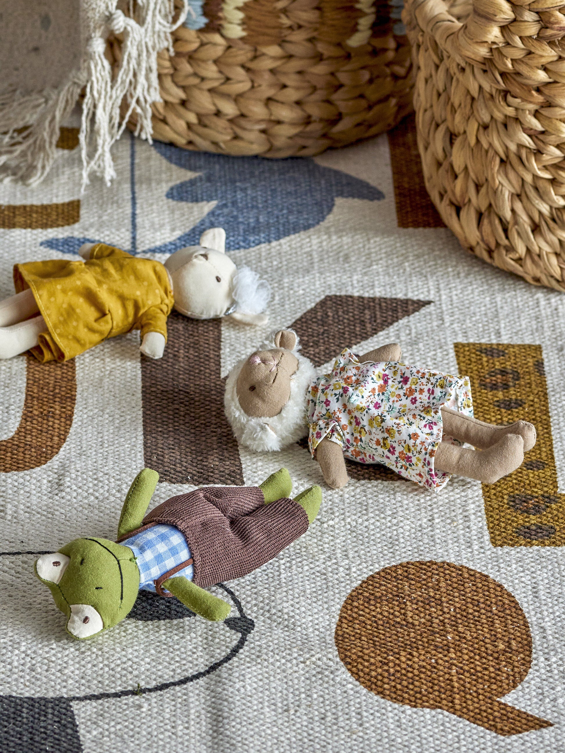 Poupée des amis des animaux Coton jaune - Bloomingville Mini — 331397.jpg
