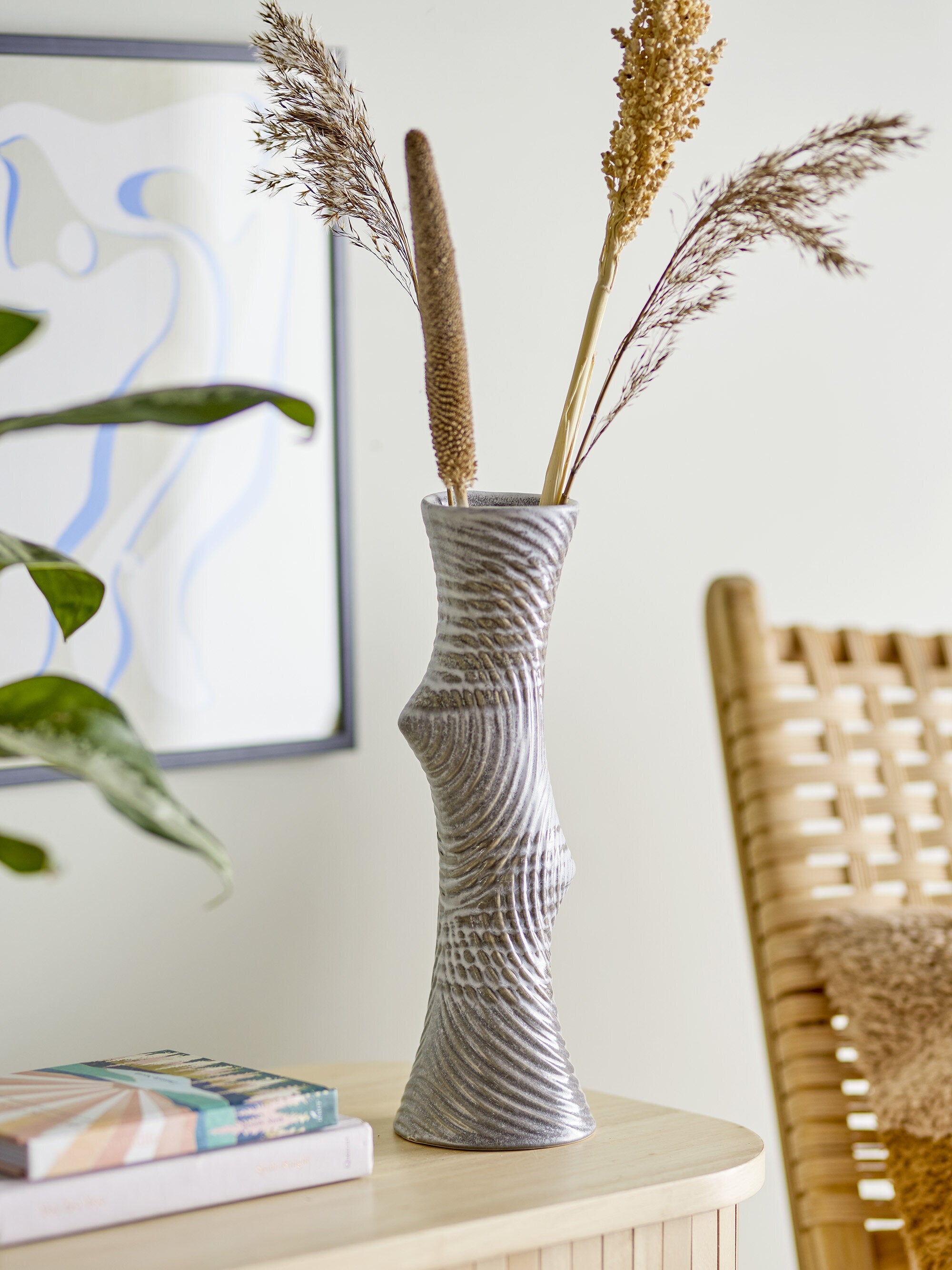 Vase Raheem Grès Gris - Bloomingville — 331417.jpg