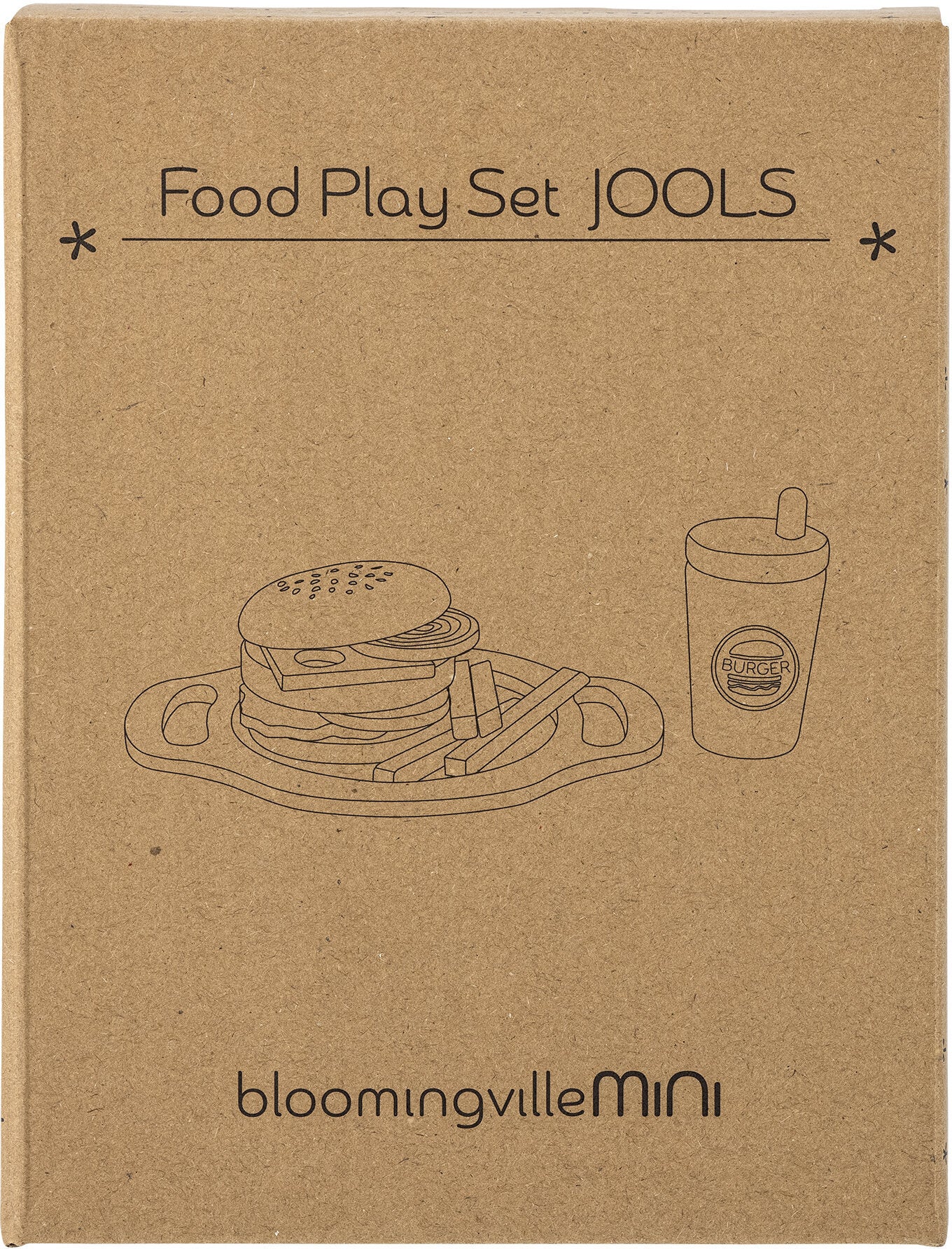 Jools Play Set Food Brown Fsc®100% Mdf - Bloomingville Mini — 331502.jpg