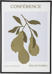 Poire Illustration Avec Cadre Pin Noir - Bloomingville — 331960.jpg