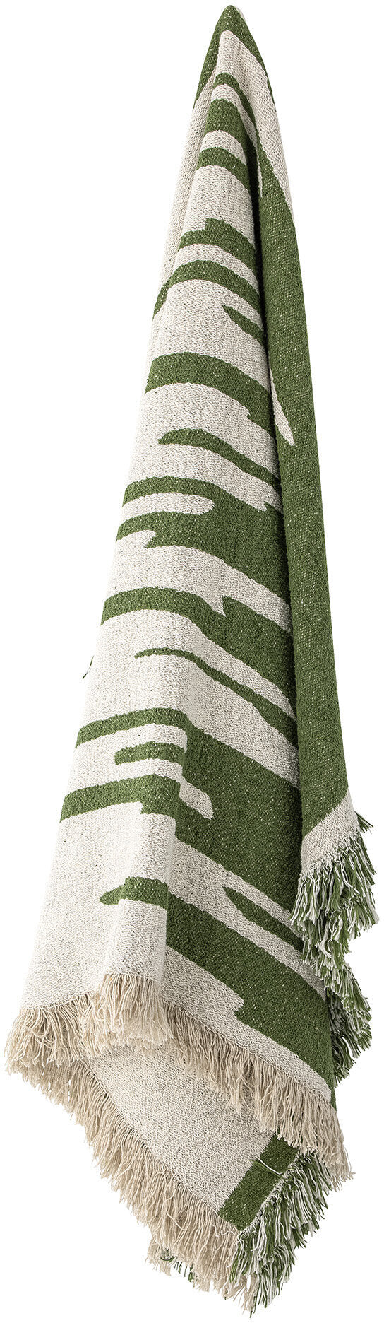 Plaid Haxby Coton recyclé vert - Bloomingville — 332008.jpg