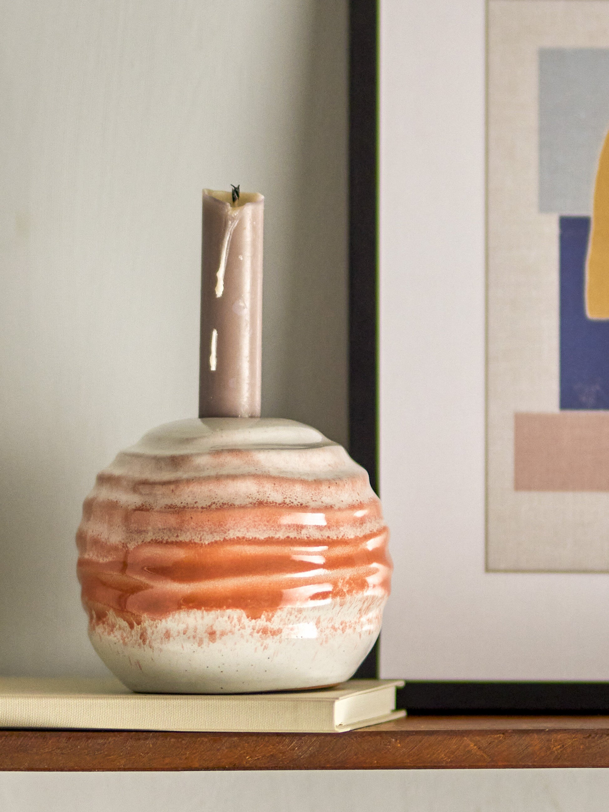 Bougeoir Paula Grès Orange - Bloomingville — 332090.jpg