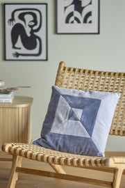 Aban Coussin Blue Coton - Bloomingville — 332149.jpg