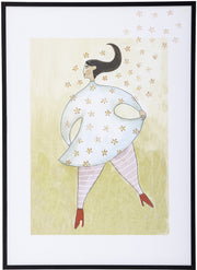 Ajo Illustration Avec Cadre Pin Noir - Bloomingville — 332240.jpg