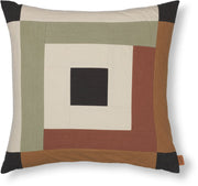 coussin-carre-en-patchwork-marron-et-rouge-50x50cm-border-ferm-living-1