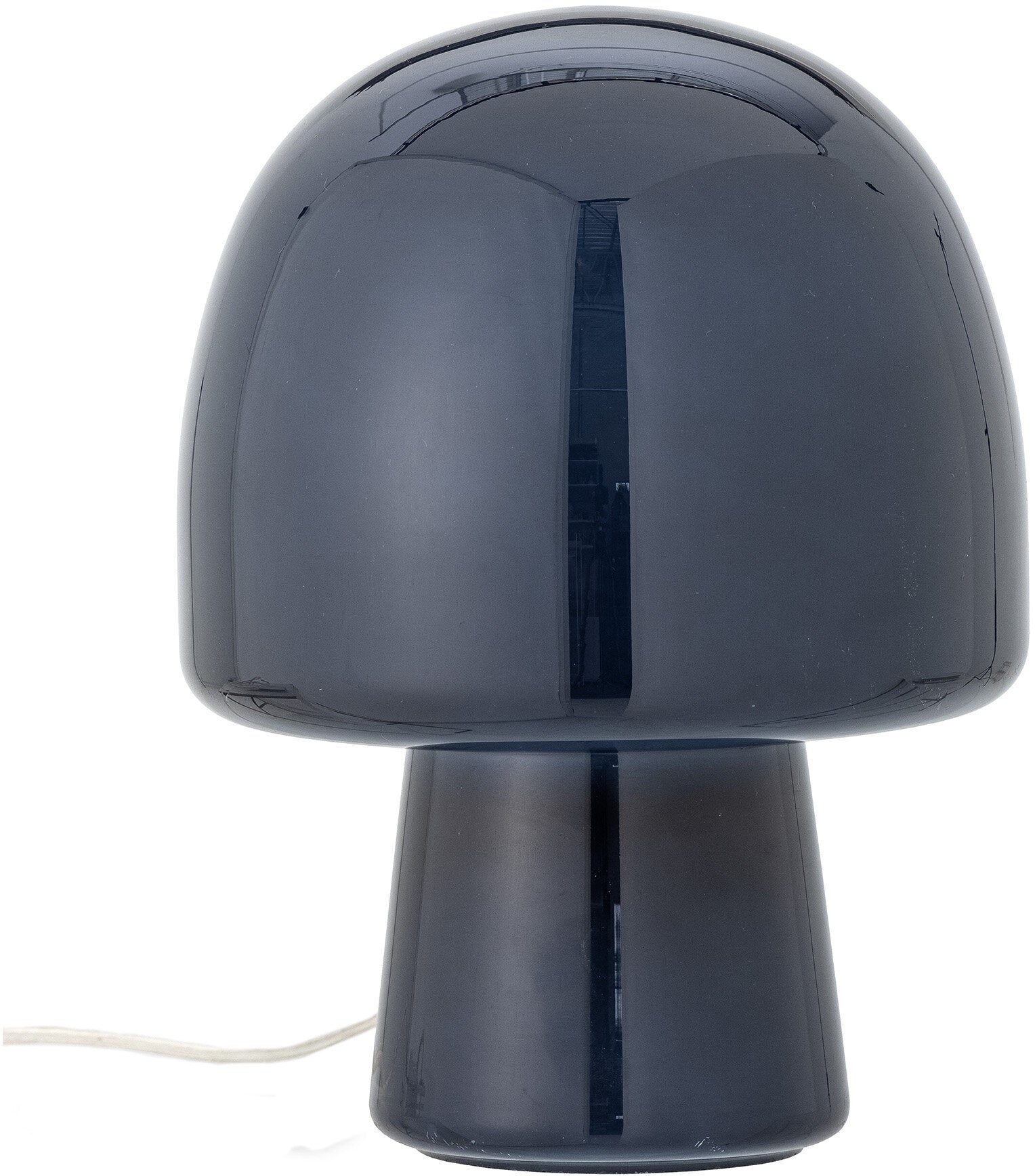 Lampe de table champignon en verre bleu Paddy - Bloomingville — 334085.jpg
