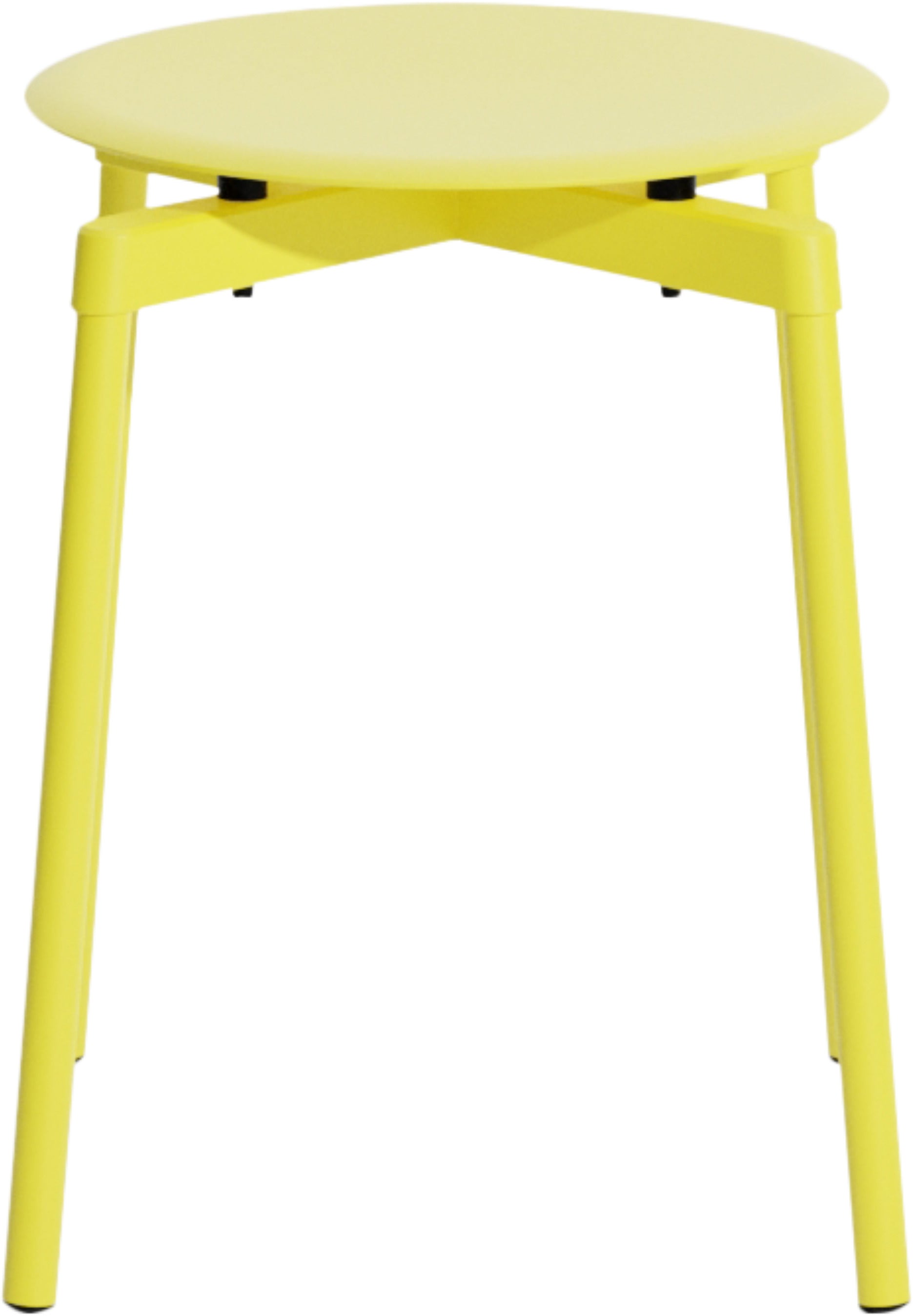 Tabouret extérieur en métal jaune 45cm Fromme - Petite friture — 334567.jpg