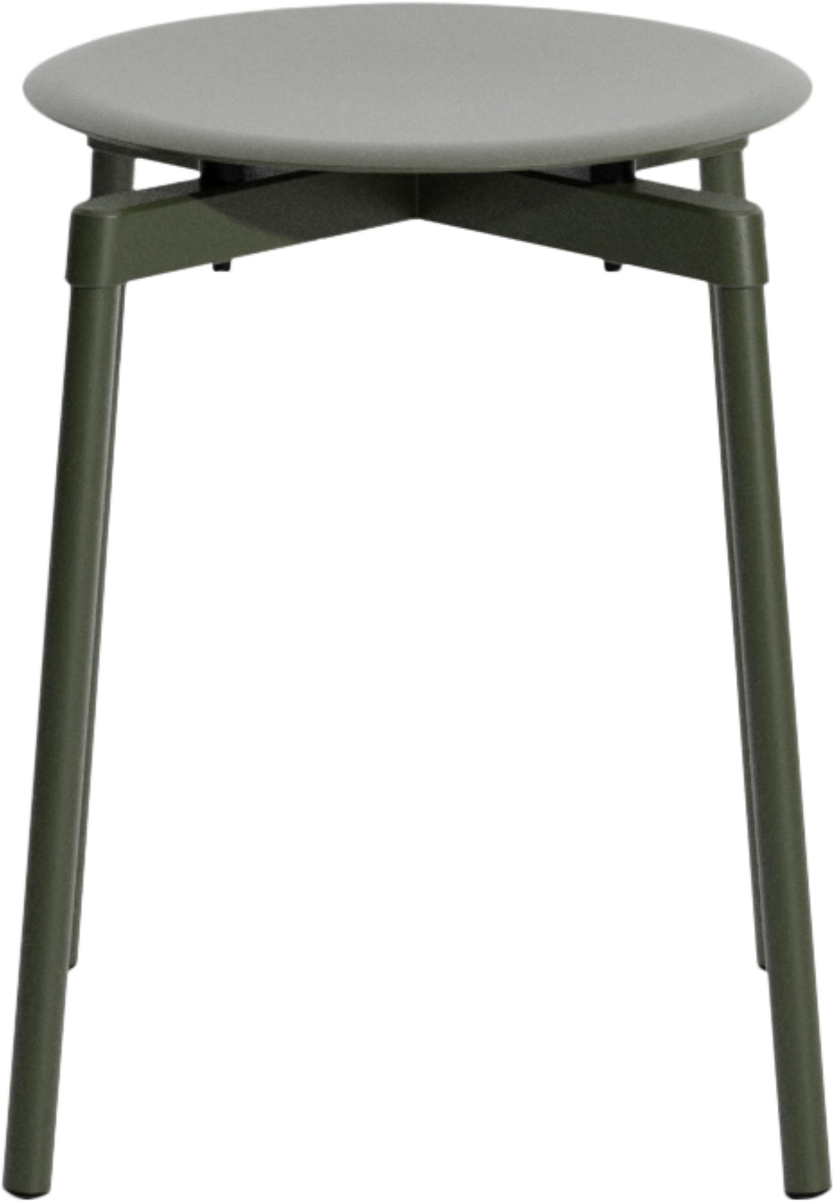 Tabouret extérieur en métal vert bouteille 45cm Fromme - Petite friture — 334571.jpg