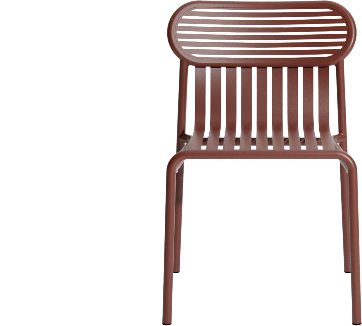 Chaise de jardin en aluminium rouge brun  Week end - Petite friture — 334677.jpg